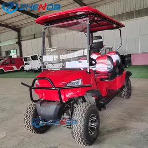 New powerful off-road vehicle electric CE certified vibrant red car golf