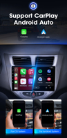 Autoradio Android Carplay BQCC 10 pouces pour Hyundai Solaris Verna Accent 2010-2016 avec WIFI, GPS, OBD2, DSP, kit de tableau de bord intelligent
