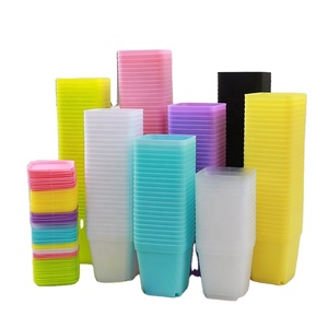 Fournitures de jardin bon marché carré plantes pépinière <span class=keywords><strong>Pot</strong></span> de semis Macetas Por Mayor Maceta 7cm Pots de plantes en plastique - Product Image 1