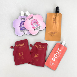 <strong>Sunscreen</strong> Spout Pouch Skincare Sample Sachet Cosmetic Sample Pouch Aluminum Foil Lotion <strong>Bag</strong> Face Cream Pouch <strong>Bag</strong> - Product Image 3