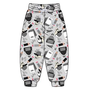 Pantalones acampanados de algodón tejido para bebé niña, estilo boutique, con estampado de vaca, dobladillo con volantes, casuales, para primavera y otoño, venta al por mayor. - Product Image 3