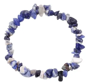 Wholesale Fashion Jewelry Natural Crystal Gravel Bracelets Polishing Stone Crystal Chips Bracelet