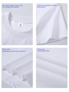 Caliente personalizado 320g resistente puro algodón American Street suelta Color sólido moda camiseta para hombres y mujeres - Product Image 4