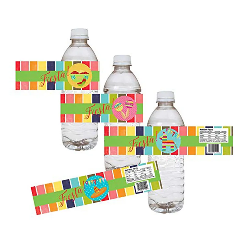 Label Maker Packaging Adhesive Paper Sticker Printing , Custom Printed Labels , Water Bottle Adhesive Sticker