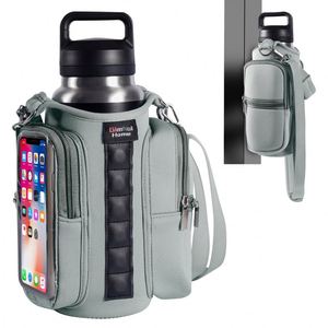 Bolso Bandolera Deportivo de Poliéster, con Porta Botella Magnético, para Gimnasio, Deportes al Aire Libre, Almacenamiento de Teléfono Móvil y Llaves - Product Image 1