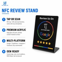 Vente directe d'usine : Écrans NFC 216/213 en acrylique/PVC adaptés à l'affichage sans contact des puces RFID des cartes de commentaires