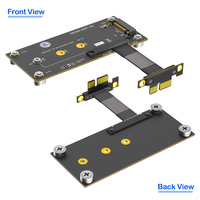 Adaptador de Tarjeta Riser PCI-E 3.0 X1 a M.2 NVMe SSD, Cable de Extensión de 50/100 mm, Compatible con SSD M Key M2 NVMe para PC de Escritorio