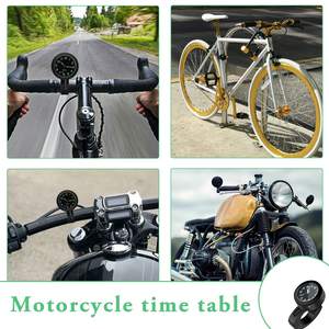 Montre universelle étanche pour guidon de moto et vélo, 7/8 pouces - 1 pouce, horloge lumineuse pour guidon de moto - Product Image 4