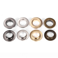 Boutons œillets ronds en laiton sans nickel, écologiques, plaqués, 5mm-30mm, couleur et logo personnalisés, pour vêtements, chaussures, sacs