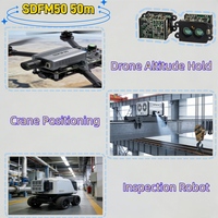 Siman WT50A 50m Télémètre laser haute précision 10cm Instruments de topographie Module de capteur infrarouge UART/IIC