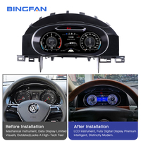 Tableau de bord numérique LCD 12,3 pouces pour Volkswagen Touareg, compatible avec 12 langues