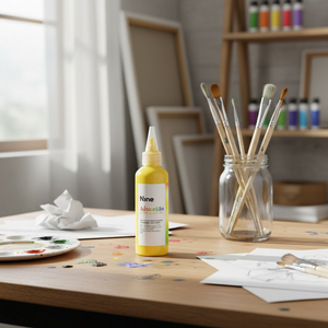 Nueve Pinturas Acrílicas de Color Amarillo con Tamaño de 100 ml para Papel, Metal, Madera, Vidrio, Plástico, Hormigón y Yeso - Product Image 1