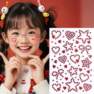 Pegatinas Faciales con Forma de Corazón y Estrella para Niños, Lindas Pegatinas Decorativas para Niños, Perfectas para Manualidades - Product Image 4