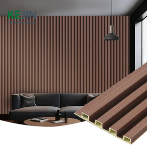 Revestimiento de Pared WPC con Diseño Moderno, Resistente al Fuego y al Agua, Efecto 3D, Ondulado, Panel de Rejilla de Madera y Plástico Compuesto, PVC para Interiores - Product Image 5