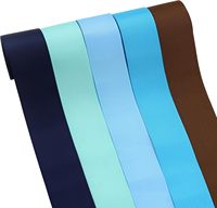 Vente en gros 25mm 38mm Ruban gros-grain extensible en polyester 100% Ruban coloré personnalisé Ruban de couronne de couleur unie personnalisé