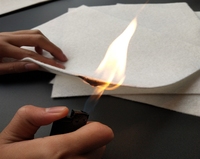 Feutre de viscose ignifuge CFR 1633, matériau pare-feu pour matelas, aiguilleté