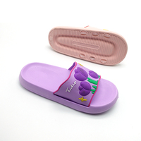 2024 bonne qualité femmes pantoufle sandales avec beau patch en caoutchouc été plat plage chaussures de pluie