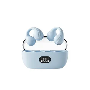 SIBYL-auriculares inalámbricos HiFi con Clip para la oreja, cascos deportivos de conducción ósea con Control táctil para música