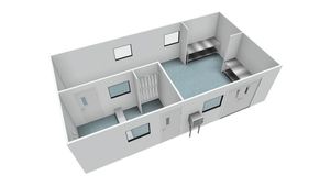 Projet de salle blanche Hepa Lab Gmp Portable Small Ritall Solutions Panneau sandwich modulaire sans poussière Panneaux muraux pour salle blanche - Product Image 6