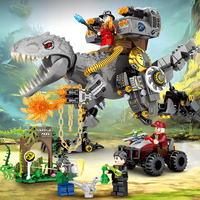 560 + pièces armé T-Rex modèle de construction éducatif bricolage assemblage briques en plastique Dinosaurier Kit bloc de construction ensemble de jouets