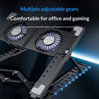 Support pour ordinateur portable avec grand ventilateur de refroidissement, support pour ordinateur portable de jeu, ordinateur portable Macbook Pro, tablette