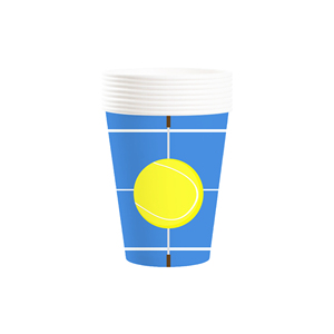 DAMAI Tennis Ball Theme <b>Blue</b> and Yellow Disposable <b>Dinner</b> Tableware <b>Set</b> Paper Plate Napkin Party Tableware <b>Set</b> for Party Decor - Product Image 6