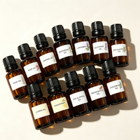 Grosir 10 Jenis Set Minyak Esensial Alami Murni Mawar Lavender Mint Melati Aromaterapi Diffuser Minyak Pijat OEM Label Pribadi