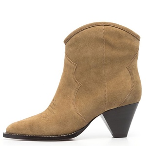 À la mode à talons dames noir daim Cowgirl concepteur Logo personnalisé Snip Toe Western Cowboy bottes pour femmes <span class=keywords><strong>2023</strong></span> - Product Image 2