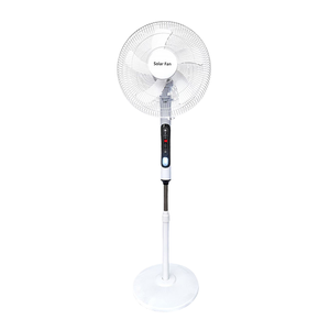 Nuovo arrivo 5 pale 16 pollici 18 pollici ricaricabile ventilatore elettrico alimentato a energia solare con pannello solare per uso domestico - Product Image 2