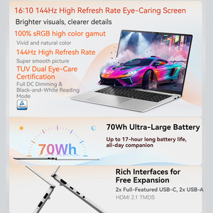Ordinateur <span class=keywords><strong>portable</strong></span> <span class=keywords><strong>ASUS</strong></span> Vivobook 16, ordinateur <span class=keywords><strong>portable</strong></span> de jeu et professionnel, Ryzen 7 8845H, 16 Go, écran 16 pouces 2.5K, SSD 1 To - Product Image 3