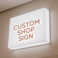 Insegne Commerciali in Acrilico e Alluminio, Cartelli Pubblicitari Luminosi a Cubo LED per Esterni, Insegne Illuminate Personalizzate