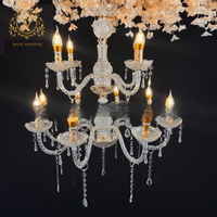 Perlengkapan Pernikahan Lampu Kristal Akrilik Paviliun Upacara Gaya Eropa Lampu Hias Kristal Model Lampu Dekoratif Aula Pernikahan