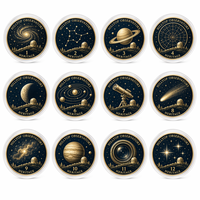 Pièce commémorative astronomique 3D en relief personnalisée, observatoire sur le sommet de la montagne, pièce souvenir spatiale pour les amateurs de science, cadeau de collection
