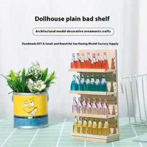 Boutique 1:12 bricolage en bois Mini meubles modèle ornements Simple plaine maison de poupée pour la maison accessoires pour étagère affichage - Product Image 2