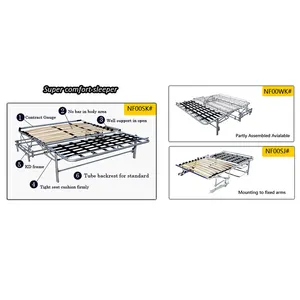 Mécanisme de lit pliable, canapé-lit, sans barre transversale, xh-m12, NF00SKSJ #