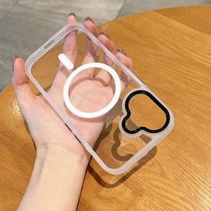Funda Magnética Delgada para Teléfono, Transparente, Ultrafina, de TPU+PC, Resistente a Impactos, con Carga Inalámbrica, para <span class=keywords><strong>12</strong></span> 13 14 15 16 Pro Max - Product Image 2