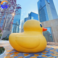 Modèle gonflable géant personnalisé de canard jaune, marque Chenghuang, en tissu Oxford, pour accessoires décoratifs en extérieur et centres commerciaux