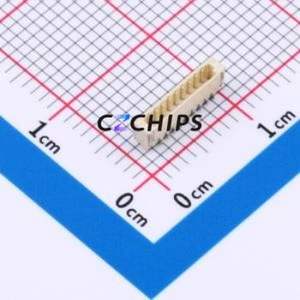 ZX-0.8-9PWT Wire-to-Board Pin Header SMD,P=0.8mm,Horizontal Mount Connector 1x9P 0.8mm Horizontal Mount 9P - Product Image 1