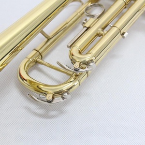 <span class=keywords><strong>Trompeta</strong></span> Laqueada en Oro, <span class=keywords><strong>Trompeta</strong></span> en Tono Bb, Instrumento <span class=keywords><strong>de</strong></span> Latón con Estuche - Product Image 3