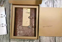Cuaderno de Cuero Vintage Creativo en Oferta, Cuaderno de Hojas Sueltas A5