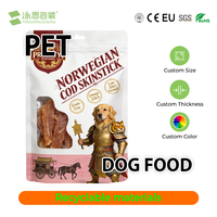 Sachet d'emballage alimentaire pour animaux de compagnie en PPWR imprimé personnalisé, refermable, forme spéciale, pochette verticale avec fermeture éclair, pour aliments pour tortues
