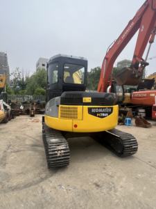 Excavatrice Komatsu PC78US & PC55 d'occasion de haute qualité Mini pelle sur chenilles hydraulique de 7 tonnes avec moteur et pompe en stock - Product Image 2