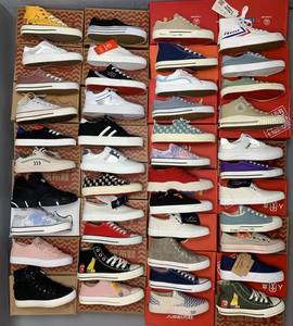 2025批发低价混合款式系带女士帆布鞋潮鞋硫化鞋现货 - Product Image 1