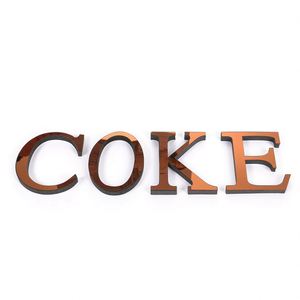 RC Acrylic 3D <b>Wall</b> <b>Stickers</b> Coffee Colored Alphabet <b>Wall</b> <b>Stickers</b> Home <b>Decoration</b> Salon <b>Stickers</b> Mirrors Hotel <b>Decoration</b> - Product Image 3
