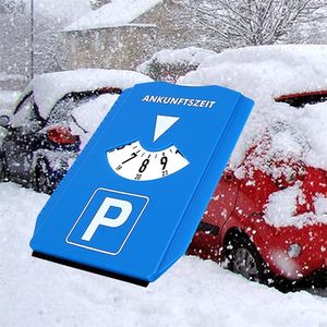 Disco de estacionamiento de plástico para coches de Alemania con chips integrados para carritos de compra y raspador de hielo con temporizador - Product Image 4