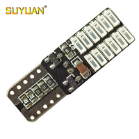 Yüksek parlaklık dayanıklı 12V 5W T10 4014-24SMD LED cips araba ampulü ile 50000 saat ömrü
