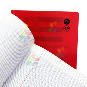 Fabrication professionnelle usine pas cher <span class=keywords><strong>prix</strong></span> A5 taille cahier scolaire avec couverture en PP coloré 48 feuilles ligne française cahier <span class=keywords><strong>d</strong></span>'exercices - Product Image 2