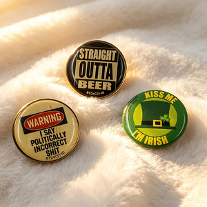 Broche personnalisée en métal émaillé souple ou dur, épinglette, badge artisanal, accessoires de vente en gros pour la décoration de hijab et de tudung - Product Image 2