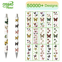 Autocollants UV personnalisés OSMO pour gobelets, résistants à l'eau et aux UV, écologiques, avec des motifs de filles mignonnes