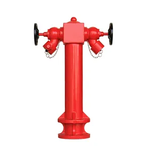 High Quality 2 Ways with Valves Wet Barrel Pillar Hydrant